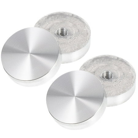 

4 Pcs Round Aluminum Cake Glass Table Top Adapter Dining End Tabletop Accessories Anti Pads Tops for