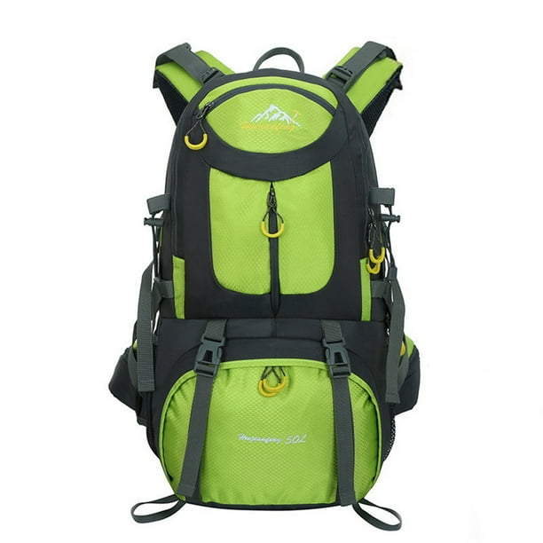 Penkiiy Mochila de senderismo grande de 50L, mochila de trekking con cubierta de lluvia, mochila de viaje ligera para acampar en escalada