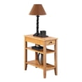 thumbnail image 3 of American Heritage Three-Tier End Table With Drawer in Natural Wood Finish, 3 of 6