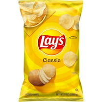 Lay's Classic Potato Chips, 8 oz, Plastic Bag