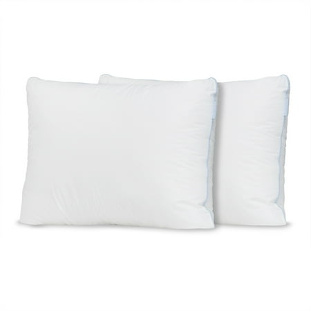 Premium Overstuffed Down Alternative Bed Pillow with 100% Cotton Casing - High Density for Back