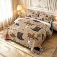 Erosebridal Rustic Western Cowboy Quilt King,Cow Skull Cactus King ...