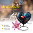 thumbnail image 5 of Rose Flower Urn, Small Urns For Human Ashes Keepsake, Decorative Urns For Home Decor, Mini Urns For Human Ashes 3 Inches Pack Of 1, Urn For Ashes For Women, Heart Shaped Urns For Adult Ashes Men, 5 of 5