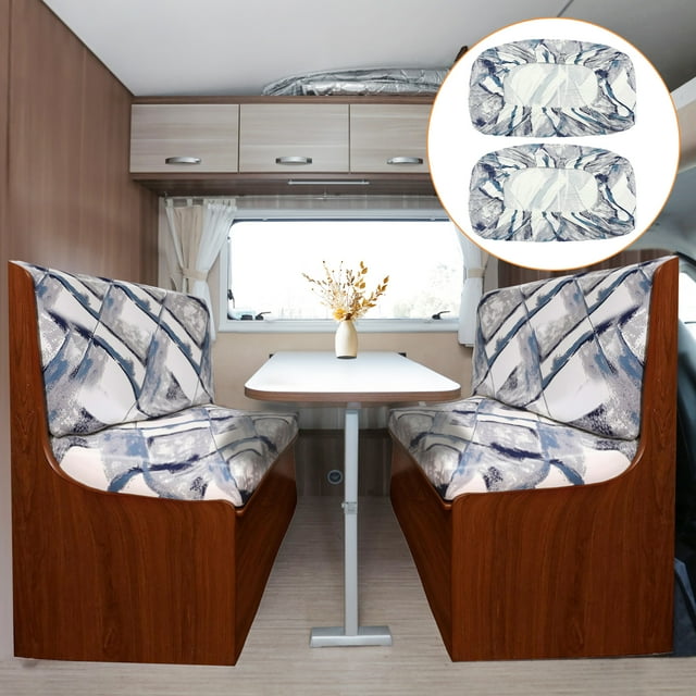 NUAHRHY RV Dinette Cushion Covers Stretchable RV Dinette Seat Covers Washable Camper Cushion Slipcovers Elastic RV Couch Covers Removable RV Dinette Couch Protector for RV Camper