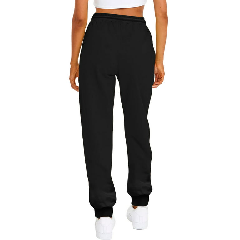 Women's Soft Fleece-Lined Jogger Pocket Sweatpants ( Sizes S-2X