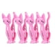 thumbnail image 1 of 4 pinzas de plástico creativas con forma de gato de dibujos animados para colgar la ropa, toallas de playa y otros artículos domésticos (rosa), 1 of 7