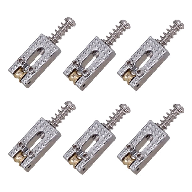 DQrwqpou 6 Sillines Guitarra Eléctrica Sillines Mejora Timbre (plata)