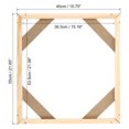 thumbnail image 2 of Unique Bargains Canvas Stretcher Bars Kit, 22x16 Inch Rectangle Solid Wood Frame for Paint, Prints, Oil Paintings, Wood Color, 2 of 5
