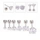 thumbnail image 5 of 6pcs Stud Pendientes para hombres Pendientes de cartílago Partamentos de acero inoxidable, 5 of 7