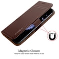 thumbnail image 2 of Mignova Galaxy S9 Plus Genuine Leather Case, Wallet Folding Flip Case with Kickstand, Card Holder, Magnetic Closure Protective Cover for Samsung Galaxy S9+ 2018 Release(Brown), 2 of 8