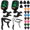 thumbnail image 1 of Set de accesorios para guitarra FGBNM Guitar Tuner Capo con púas, 1 of 7