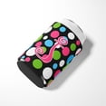 thumbnail image 3 of Letter J Initial Monogram - Polkadots and Pink Can or Bottle Hugger, 3 of 5