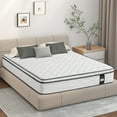 thumbnail image 2 of MARNUR 10 inch Queen Hybrid Mattress with Memory Foam, Medium Firm, Euro Top, 2 of 10