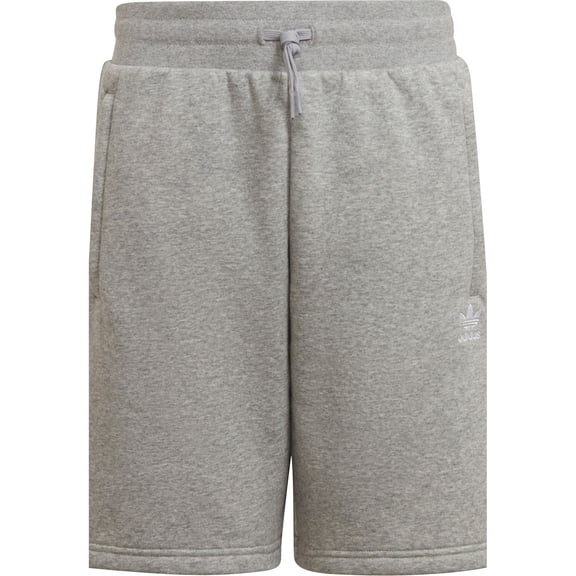 adidas Boys' Essentials Shorts (Med Grey Heather, XL)