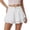 yue866-White, variant on KHONTS Women's Casual Layered Hem Skorts Wide Leg Workout Skirt Shorts Casual Loose High Waist Shorts Coffee S