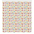 thumbnail image 3 of Ambesonne Fiesta Shower Curtain, Sombrero and Maracas, 69"Wx70"L, Multicolor, 3 of 3