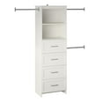 thumbnail image 1 of Organiseur pour placard 4 tiroirs Nevaeh Ridge de Systembuild Evolution, blanc, 1 of 9