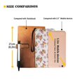 thumbnail image 3 of Renewold Faux Leather Wallet for Women, Mini Wristlet Zipper Closure Coin Bag Purse Handbag for Shopping Travel Cell Phone, Highland Cow Rose Floral Pink, 3 of 7