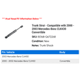 thumbnail image 2 of Trunk Strut - Compatible with 2000 - 2003 Mercedes-Benz CLK430 Convertible 2001 2002, 2 of 2