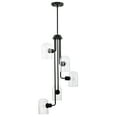thumbnail image 5 of Alana 18.9 in. 5-Light Indoor Matte Black and Brass Finish Chandelier with Light Kit, 5 of 6