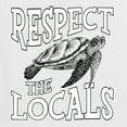thumbnail image 6 of Wild Bobby Respect The Locals Save Our Oceans Turtle Animal Lover Women Graphic Tee, White, X-Large, 6 of 6