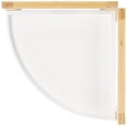 thumbnail image 5 of SAFAVIEH Adler 3 Tier Corner Shelf, White/Natural Bamboo (11.8 in. W x 11.8 in. D x 23.6 in. H), 5 of 11