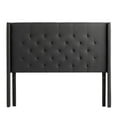 thumbnail image 5 of Rest Haven Providence Tufted Wingback Upholstered Headboard, King/California King, Charcoal, 5 of 9