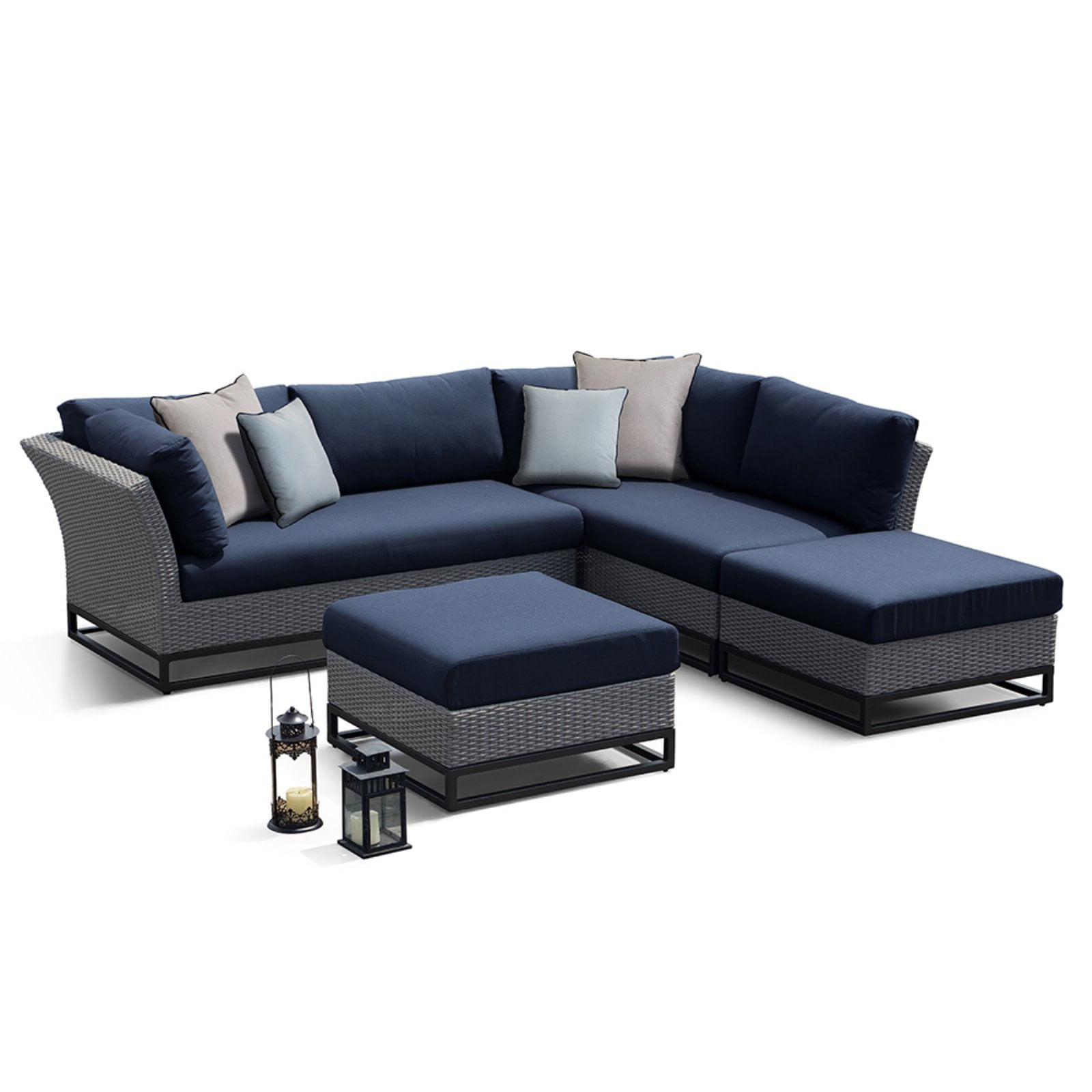 OVE Decors Torrance 4 Piece Sectional Set - Walmart.com ...