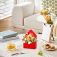 thumbnail image 4 of Shiogb Valentine Envelope Boxes，Bouquet Gift Box, Bouquet Envelope-Style Folding Handled Box, Perfect for Occasions Like Valentine's Day, Proposals, Weddings, Birthdays, B, 4 of 4
