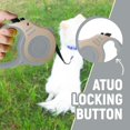 thumbnail image 4 of Retractable Dog Leash Automatic Telescopic Tractor Dog Tape, Pet Tape 10/16 FT Durable and Convenient, with Non-Slip Handle, Suitable for Small and Medium-Sized Dogs, 4 of 6