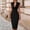 Black, variant on QUNYINEY Red Wedding Guest Dresses for Women Party Elegant Midi Sleeveless Dresses Formal Bodycon Slim Fit Dresses