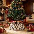 thumbnail image 6 of Woven Rattan Christmas Tree Collar Basket, Multicolor, Style B, for living room, entryway, party and Christmas tree decor, 6 of 6