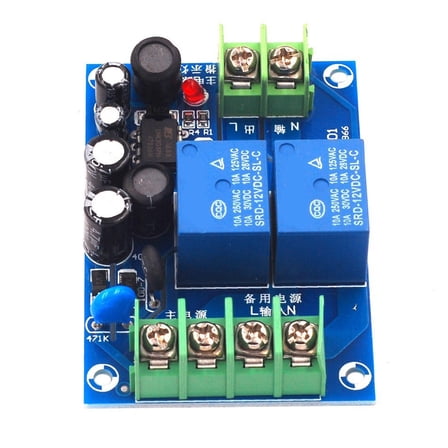 COOLHOOD Smartests Power Transfer Switches Module 10A Two Sources Automatic Switching For Emergencys Supply