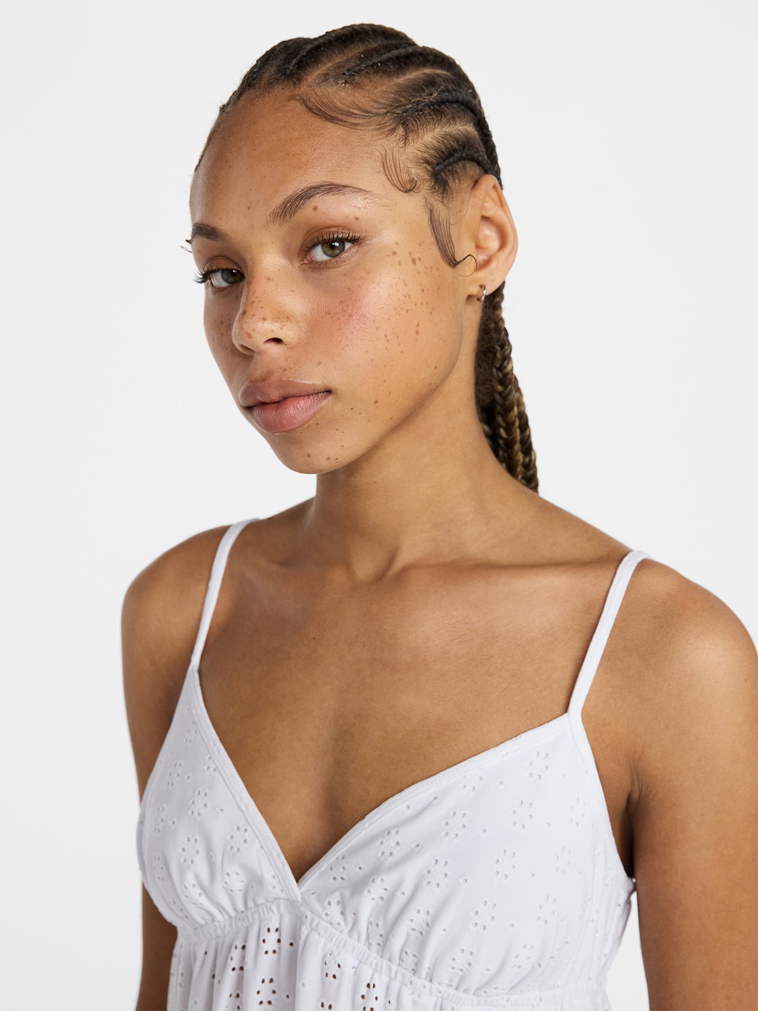 No Boundaries Tiered Cami Sleep Dress, Women's XS-XXL