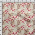 thumbnail image 4 of oneOone Polyester Spandex Brown Fabric Florals Fabric For Sewing Printed Craft Fabric By The Yard 56 Inch Wide, 4 of 4