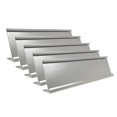 thumbnail image 1 of Soporte de escritorio para placa de nombre de aluminio, 2 "x 10", soporte para letreros de escritorio de oficina y negocios, paquete de 5 (plateado), 1 of 2