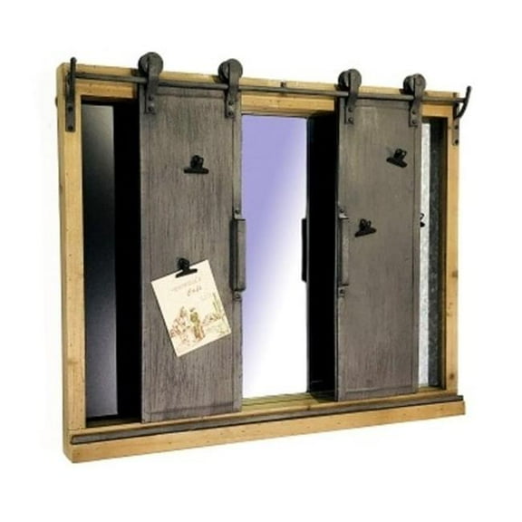 Metrotex Designs 33051 Loft Door Wall Chalk & Memo Board with Clips