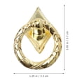 thumbnail image 3 of Miangastore Drawer Knobs Golden Ring Shape 10Pcs 1.5X1.3X0.8In, 3 of 8