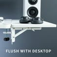 thumbnail image 2 of VIVO White Clamp-on 24" x 12" Desk Extension, Accessory Platform, Keyboard Tray, 2 of 8