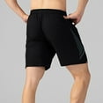 thumbnail image 3 of Plus Size Men's Lounge Shorts 2025 Casual Color Block Pull-on Straight Leg Pants Cozy Elastic Waist Short Pants with Pockets, 3 of 5