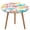 style-4, variant on Flamingo Pattern Round Fitted Tablecloth with Flannel Backing Elastic Table Cloth Waterproof Oil-Proof Plastic Table Cover Table Up 40"-54" Diameter)