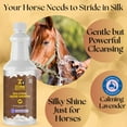 thumbnail image 2 of Zone Protects Silk-Stride Equine Shampoo; Signature Fragrance - Frosted Lavender; Powerful but Gentle Cleaning and Moisturizing, 2 of 5