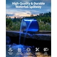 thumbnail image 4 of POPOSOAP 12W Solar Pond Filter and Fountain Pump Kit, 160GPH Solar Water Pump with Filtration Box for Small Outdoor Ponds and Gardens, 4 of 10