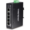 thumbnail image 2 of Conmutador industrial Gigabit DIN TRENDnet TI-G50 negro, 2 of 7