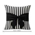 thumbnail image 2 of Talqzovs Black and White Striped Throw Pillows , 14 X 14 Bow Throw Pillows Decorative Pillows Decorative Cushion for Bedroom, Living Room, 2 of 7