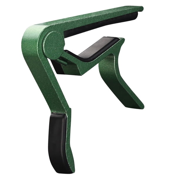 Advancent Guitarra Abrazadera Mango de silicona Aleación de aluminio Guitarra acústica Ukelele Abrazadera de cuerda Accesorios para instrumentos musicales Verde Advancent OD000520-02