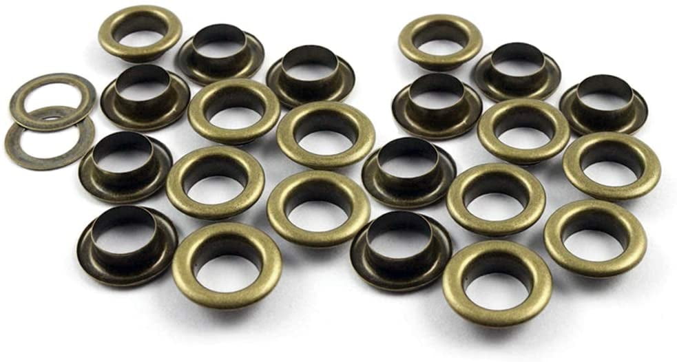 30mm Bronze Brass Grommets Eyelets with Washers Curtains Crafts Leather DIY 