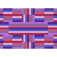 thumbnail image 1 of Ahgly Company Machine Washable Indoor Rectangle Transitional Medium Purple Area Rugs, 2' x 4', 1 of 7