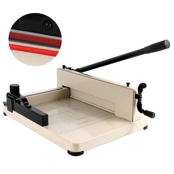 12" Guillotine A4 Paper Cutter, Heavy Duty, Toolbox Rotary Paper Trimmer with Precision Cutting and Hardened Steel Blade, Ideal for Office, Business and Home Offices​