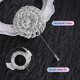 thumbnail image 2 of Pin de Solapa para Hombre Uxcell Hecho a Mano Boutonnieres Broche para Traje para Hombres Accesorios de Boda/Baile de Graduación [8.5cm, Gris Plateado], 2 of 7